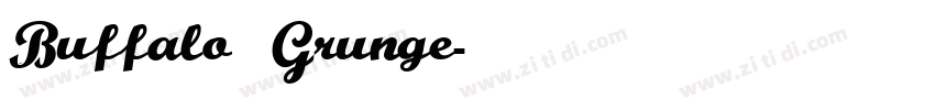 Buffalo Grunge字体转换